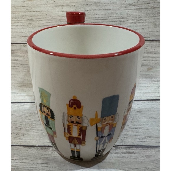 World Market Coffee Cup Mug Nutcracker 3D Figural Handle Excellent Condition - Picture 4 of 5